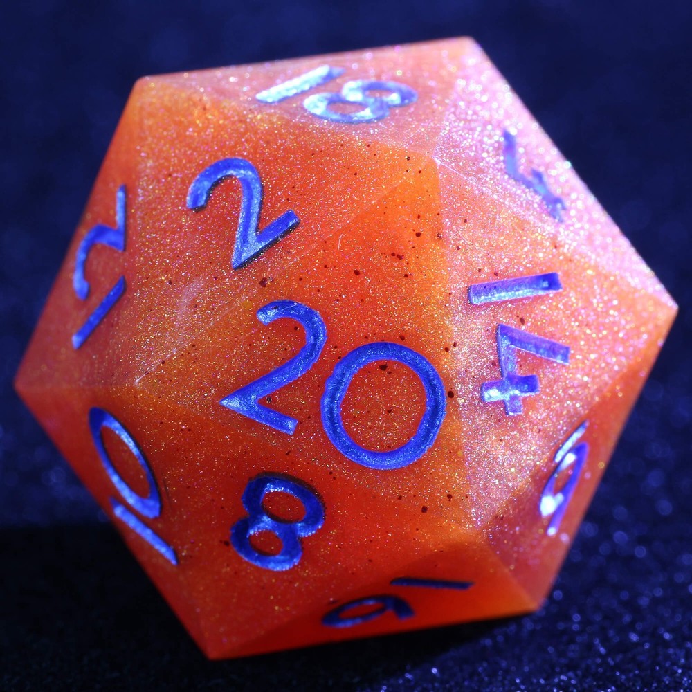 9 Polyhedral Resin Sets Dice DD Ember Aurora for Dungeons Dragons RPG