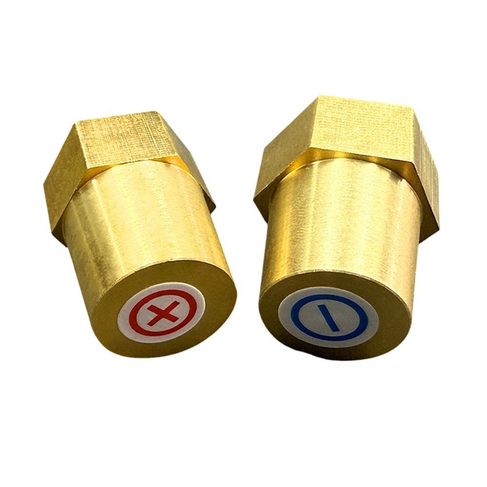 Brass Battery Terminals 2PCS with Compact Threads No Missing Teeth Design