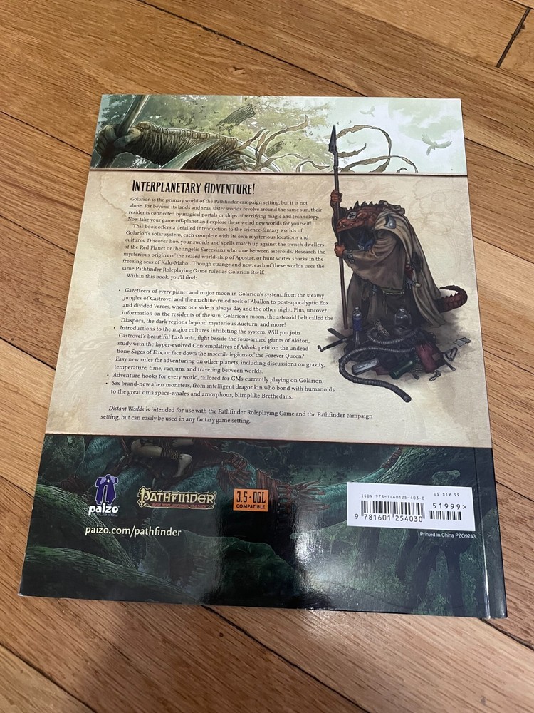 Pathfinder Distant Worlds D&D 3.5 D20