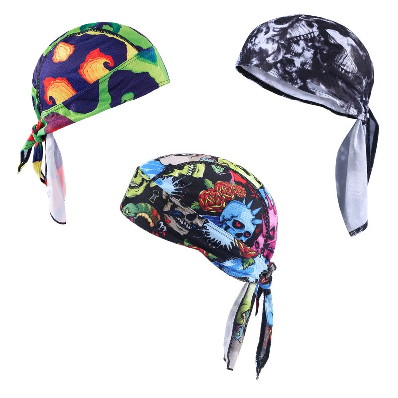 Motorcycle Riding Headscarf Helmet Inner Ball-Cap Outer Head Cover-Sweating new