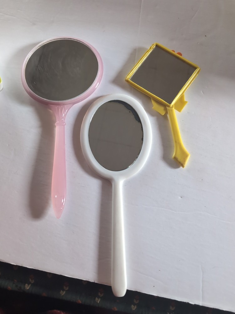3 Vintage Kids Hand Mirrors