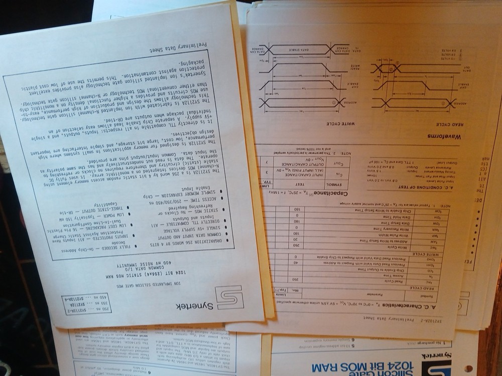 Vintage Synertek Brochures Data Sheets Folder Lot