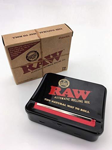 RAW 79mm Adjustable Automatic Cigarette Rolling Box (RED)