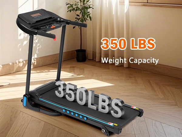 Incline Treadmill 3.0HP 10MPH Auto-Folding Type C & USB Charge Bluetooth Speaker