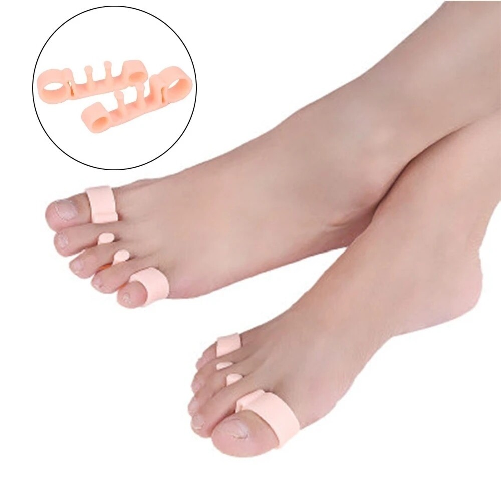 2-4pcs Hallux Valgus Silicone Toe Corrector Separator Spacer Avoid Toe Squeezing