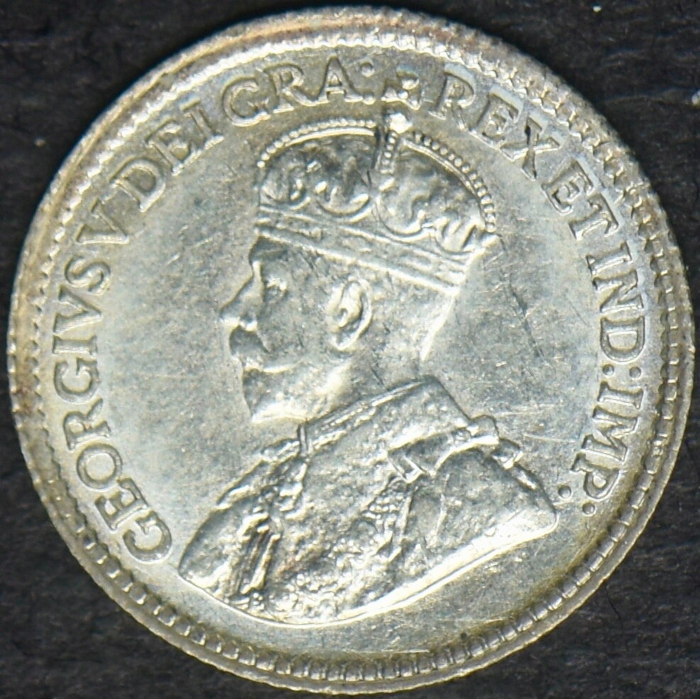 1918 Canada Silver 5 Cents - ✪COINGIANTS✪