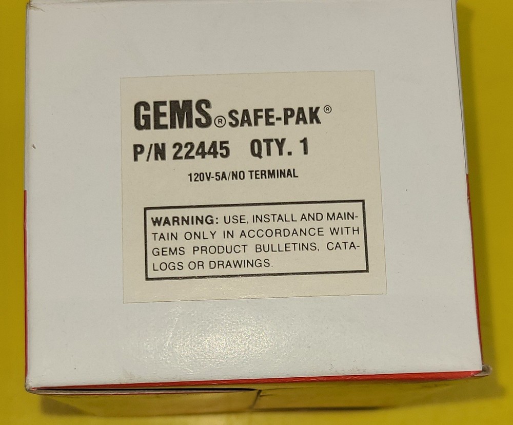 Gems 22445 Low Sensitivity Electronic SAFE-PAK