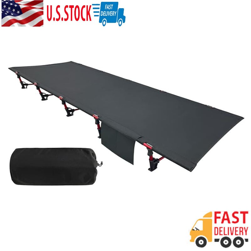 Portable Outdoor Camping Cot Folding Sleeping Cot Ultralight Backpacking Cot Bed