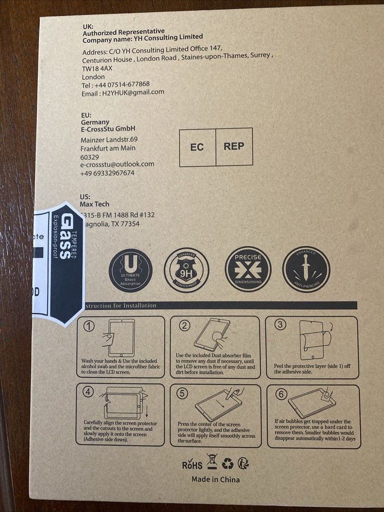PRO CASE iPad (10th Generation) PREMIUM Tempered Glass Screen Protector
