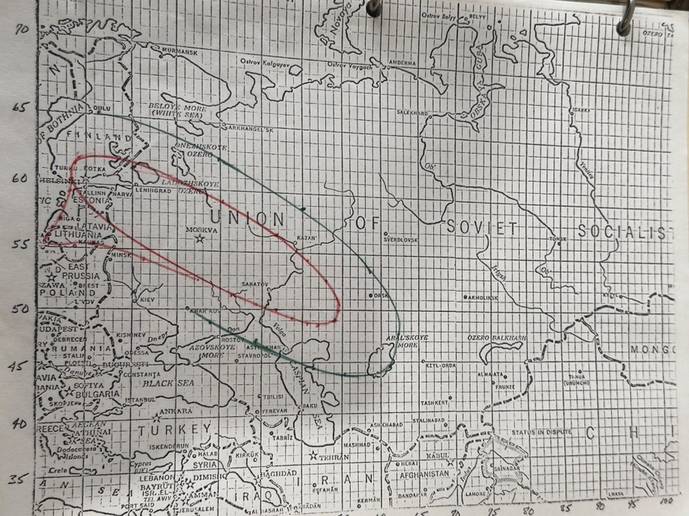Satellite Tracking Antenna Trajectory Calculation Ephemera HP 9820 Program Notes