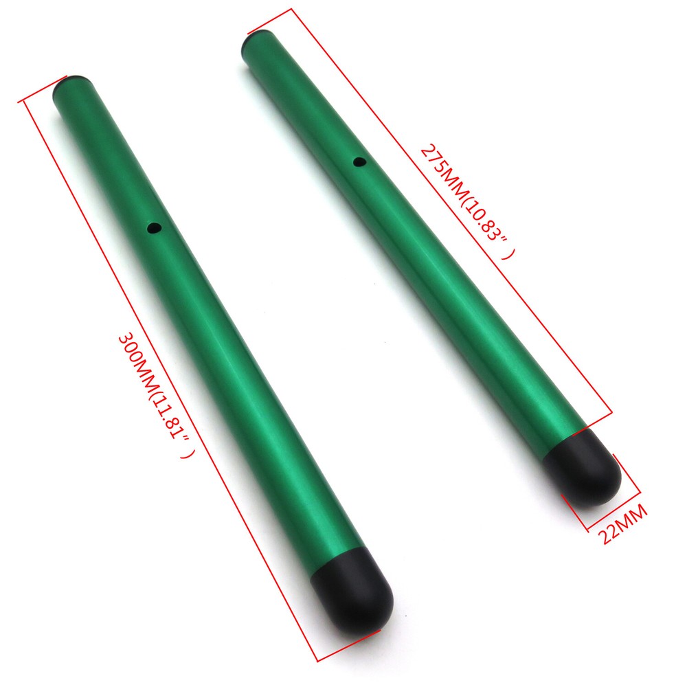 2pcs Handlebars Clip-on 7/8" Fork Tube 22mm Handle Bars Replacement Green