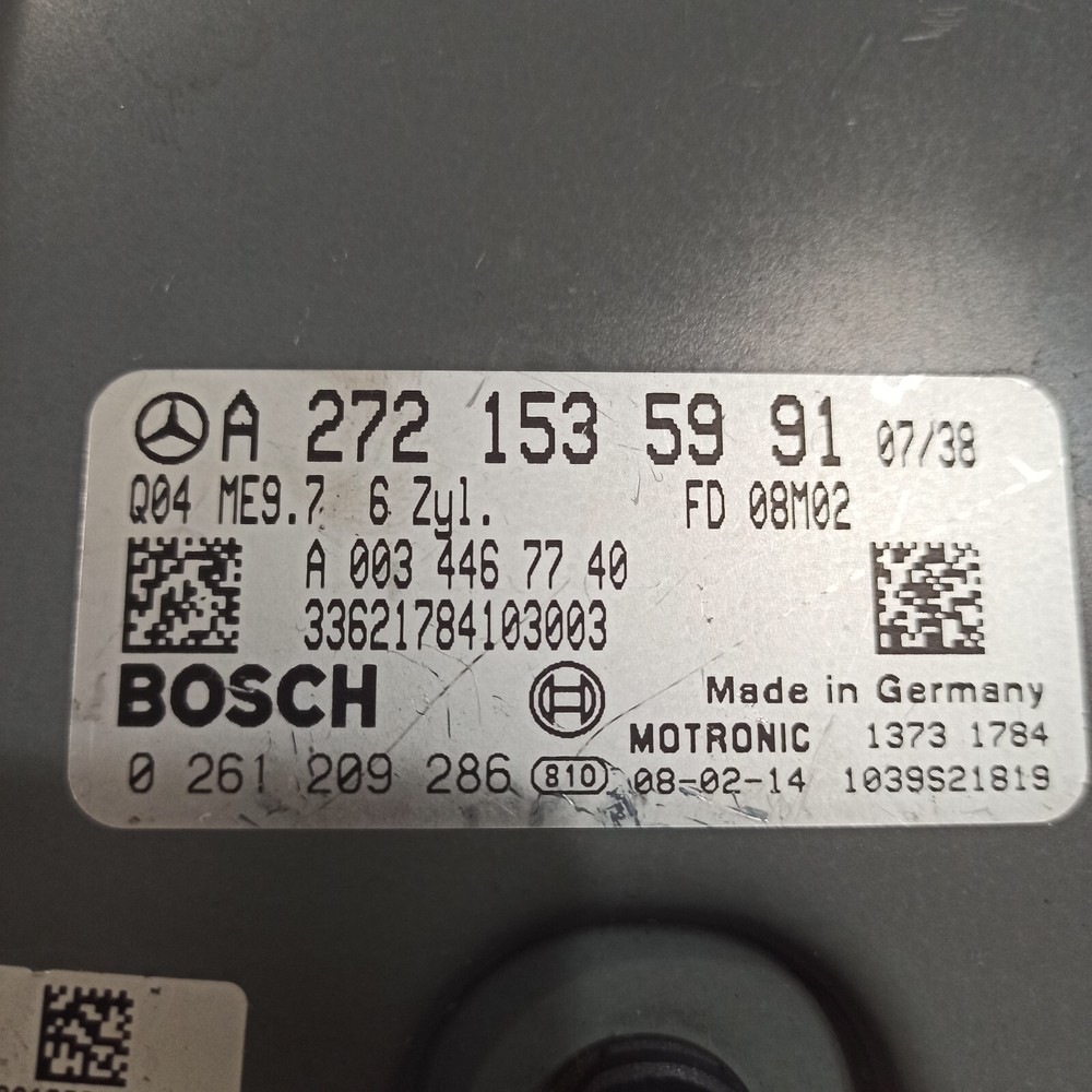 ECM ECU 2008 Mercedes C350 Engine Control Module Computer A 272 153 59 91 OEM