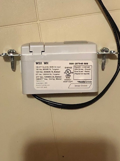 SENSOR SWITCH WSX WH OCCUPANCY SWITCH