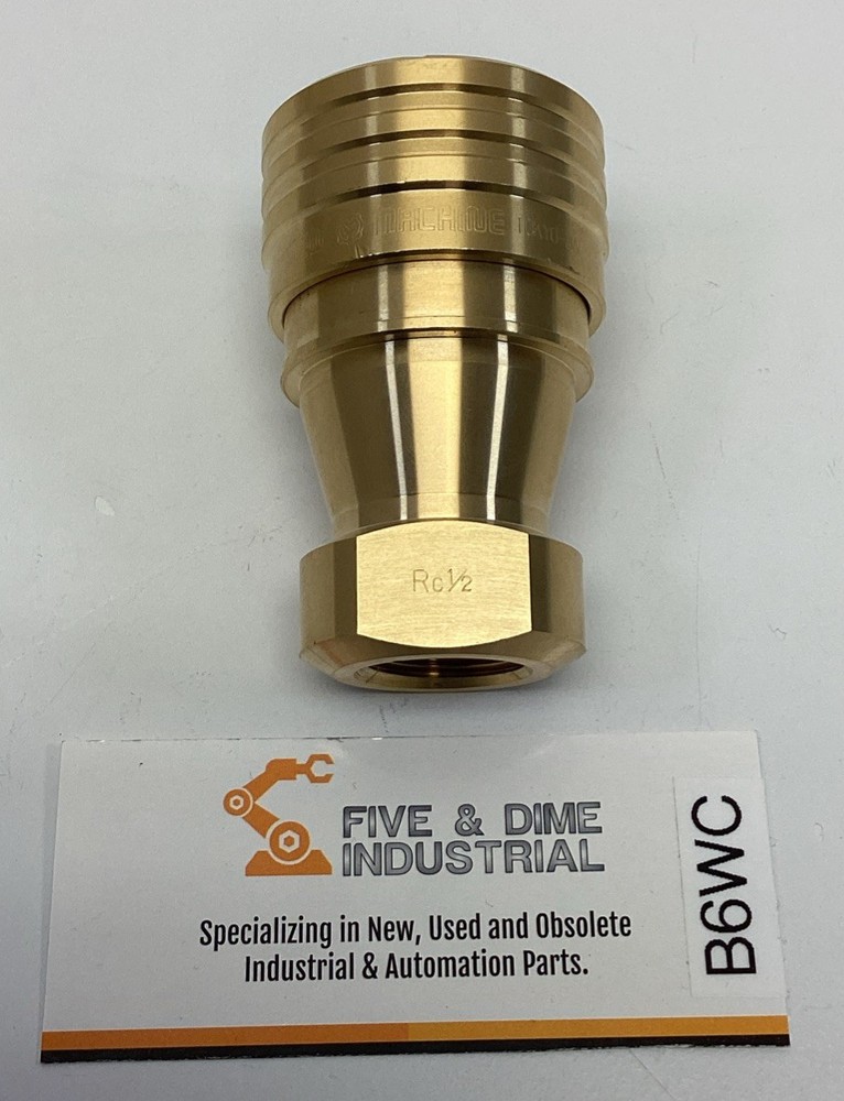 New Machine S-250-BS-N 1/2" Brass Coupler, Brass
