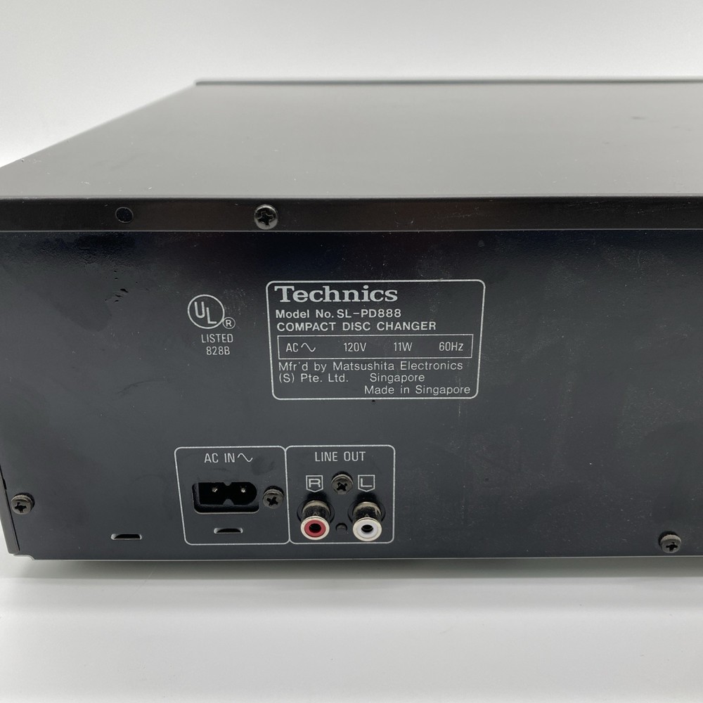 Technics Compact 5 Disc Rotary Changer System SL-PD888 No Remote Fully Tested