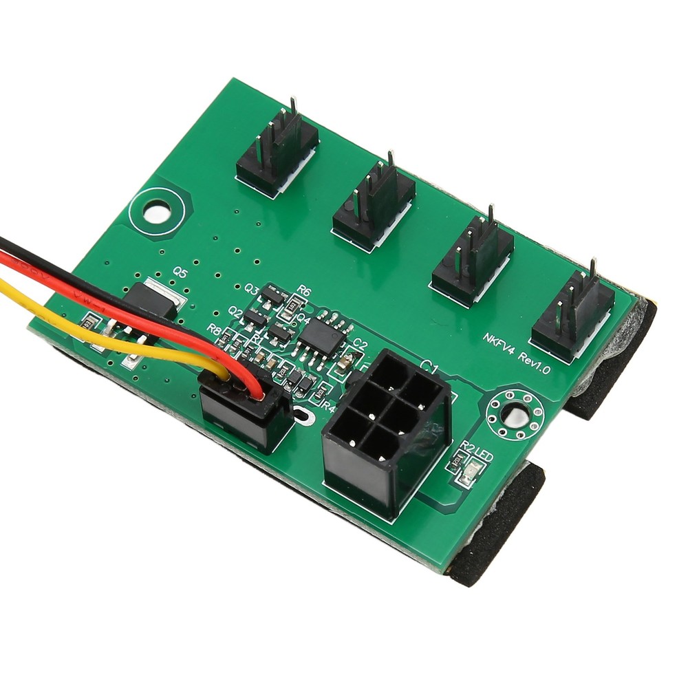 PC Fan Speed Controller PC Fan Splitter DC 12V 4 Way For Desktop Case⭐