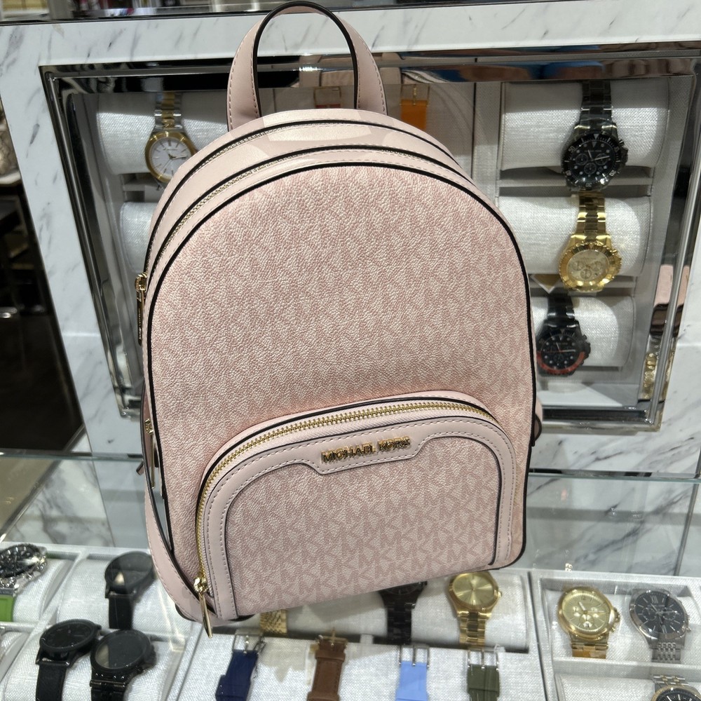Michael Kors Jaycee Medium Zip Pocket Backpack MK Powder Blush