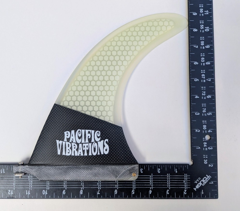 Longboard 9" Pacific Vibrations Fin SURFBOARD Honeycomb Carbon