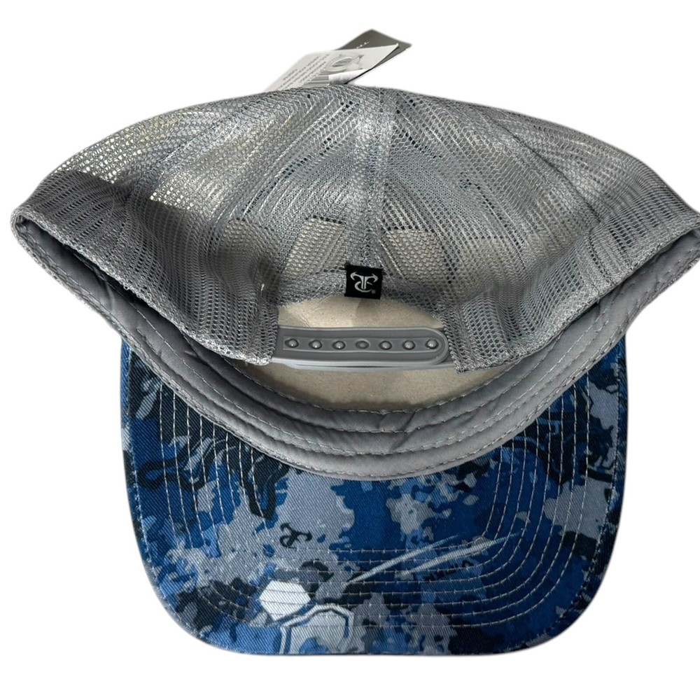 True Timber Camo Mesh Back Viper Snapback Hat Cap Aqua Drizzle NWT