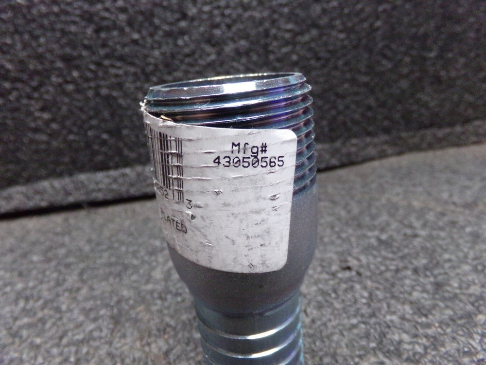 1" King Nipple — Plated Steel (C)