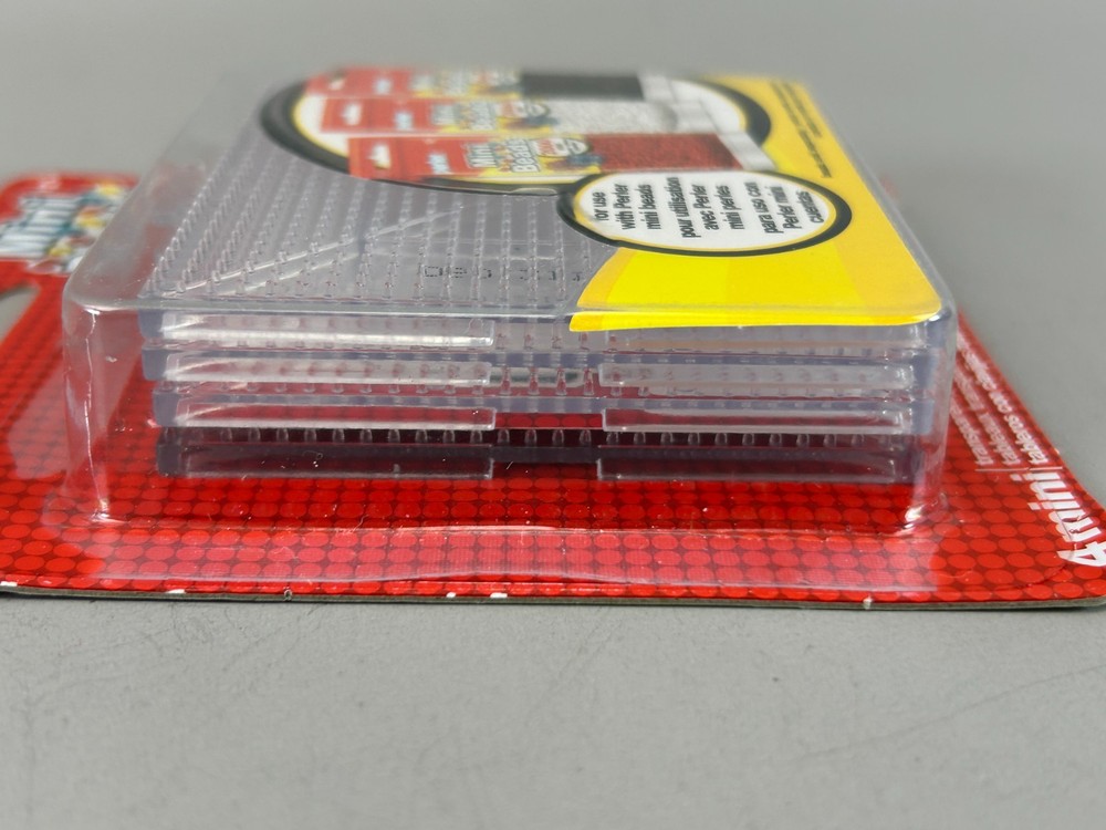 Perler Mini Beads Square Pegboard Set 4 Boards NEW