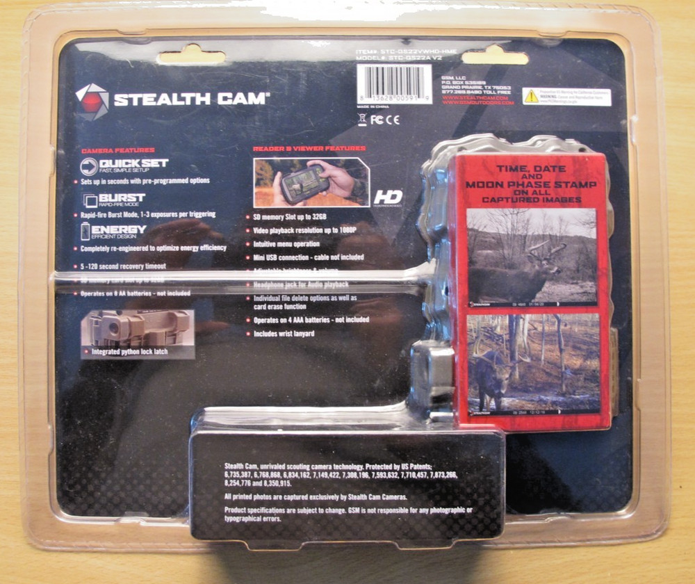Stealth Cam QS22 22MP Trail Camera Combo with SD Card Reader & Viewer