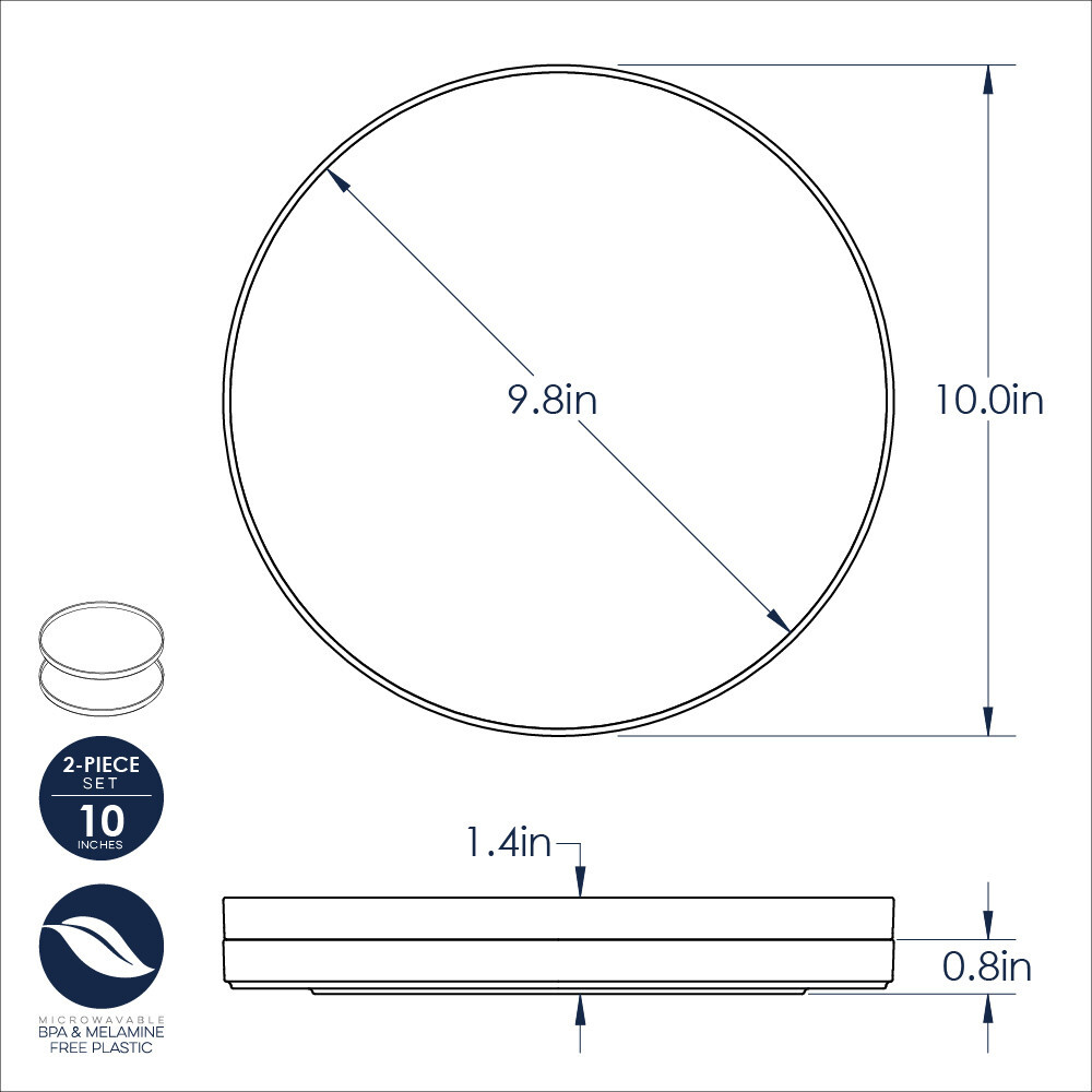Nordic Ware Meal Plates - Set of 2