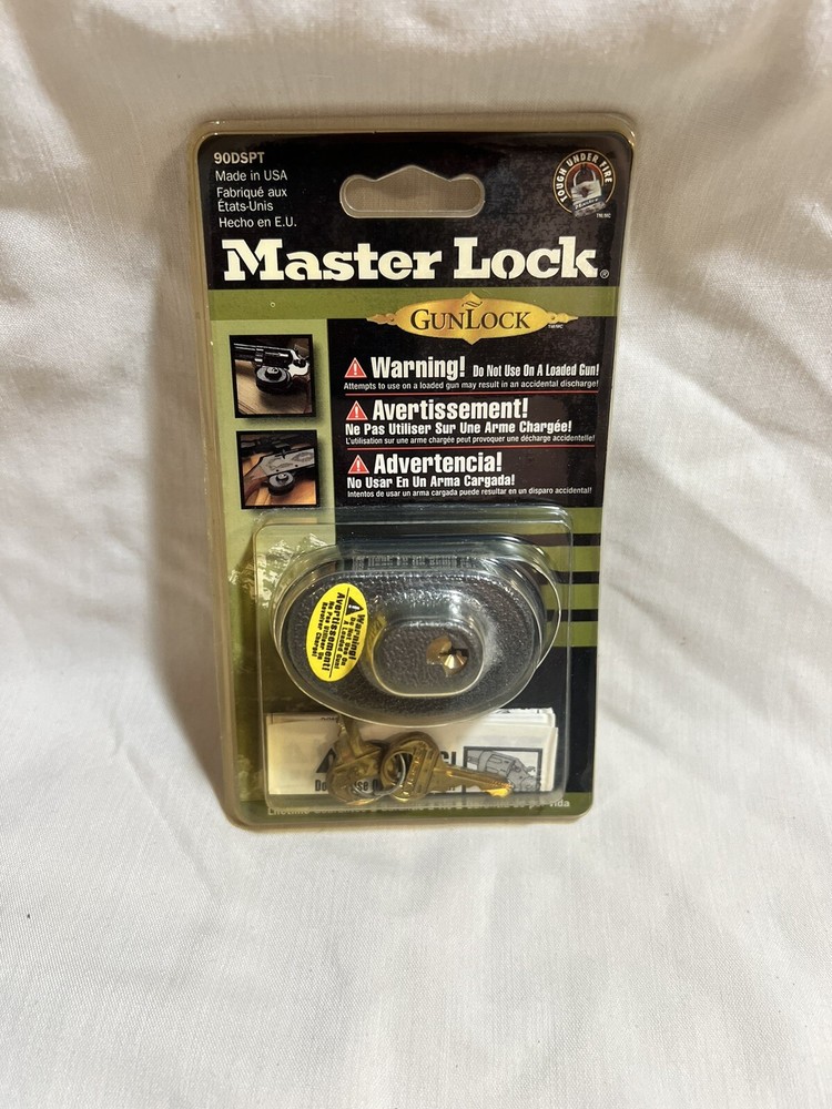 Gun Trigger Lock “MASTER LOCK” 90DSPT Brand New In Original Packaging - 2 Keys