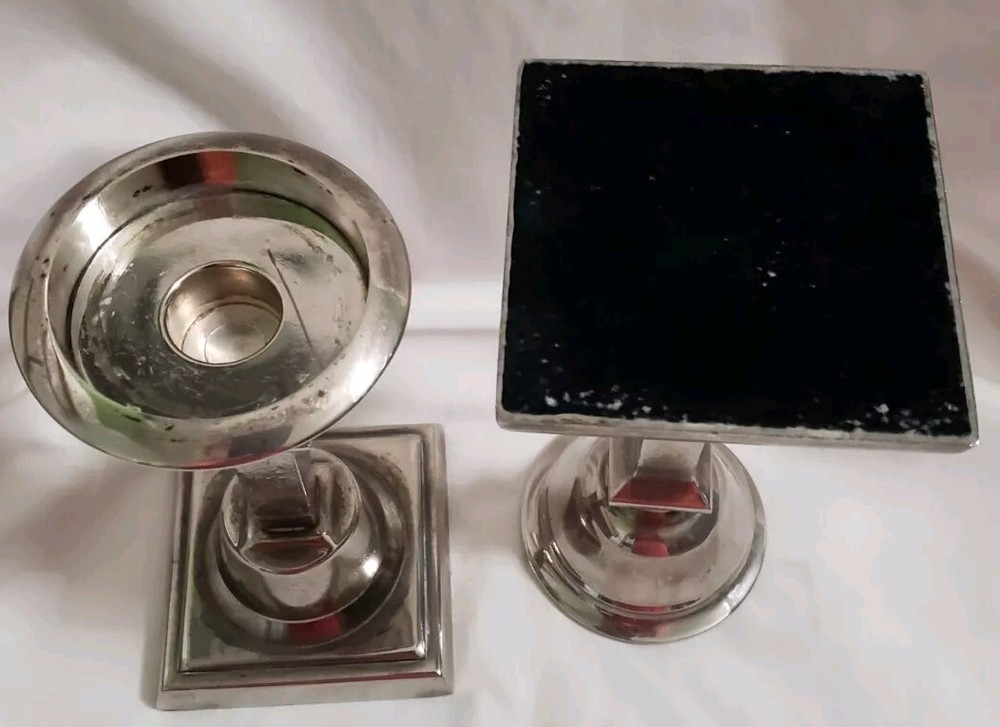 Vintage Silverplate Candlestick Holders
