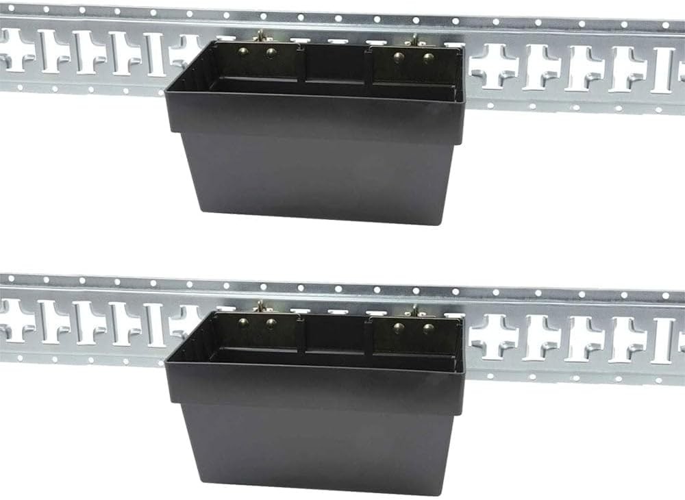 E-Track Storage Bin 2 Pack Heavy Duty E-Track Organizer for E-Track Systems