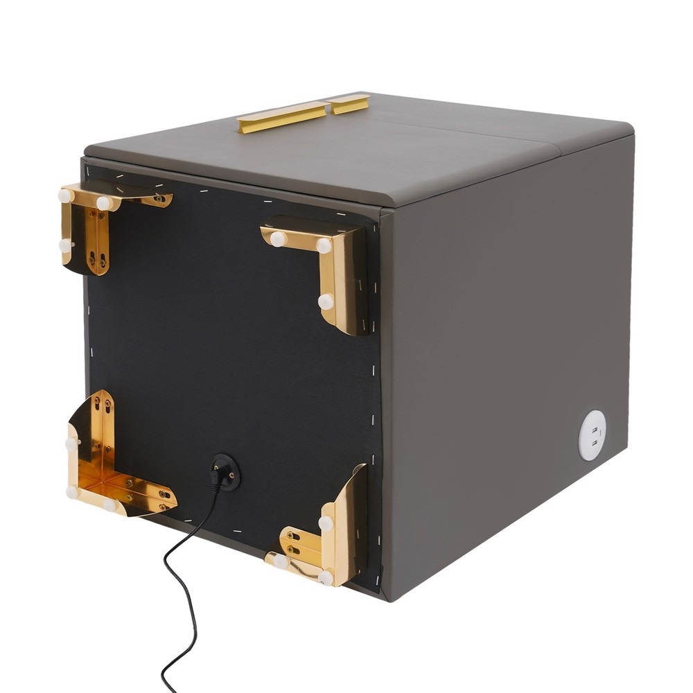 Phone Charging Bedside Cabinet Bluetooth Speaker Smart Bedside Table with Safe