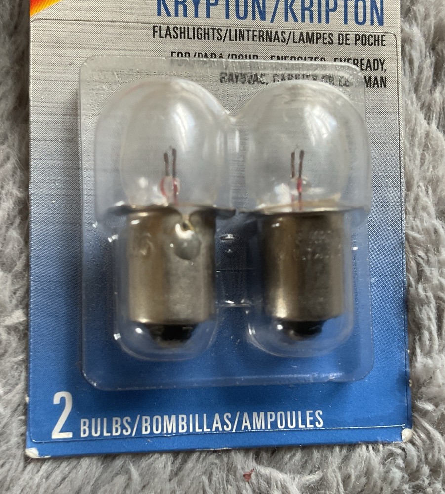 NEW 2 Pack Energizer KPR102 2D Krypton Flashlight Bulbs