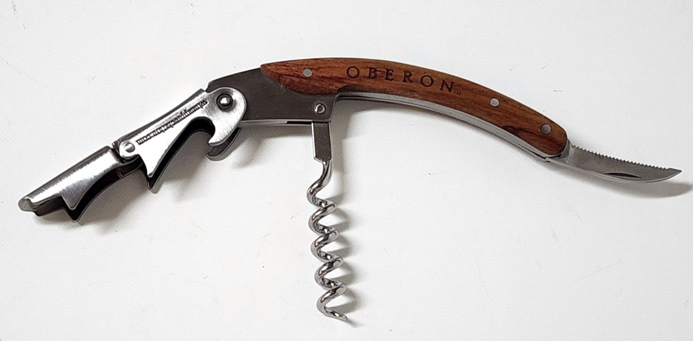 Oberon Corkscrew Multitool Knife Bottle Opener Wines w/ Original Box