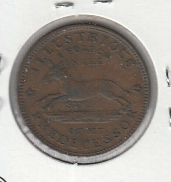1837 Executive Experiment HT-33 Hard Times Token