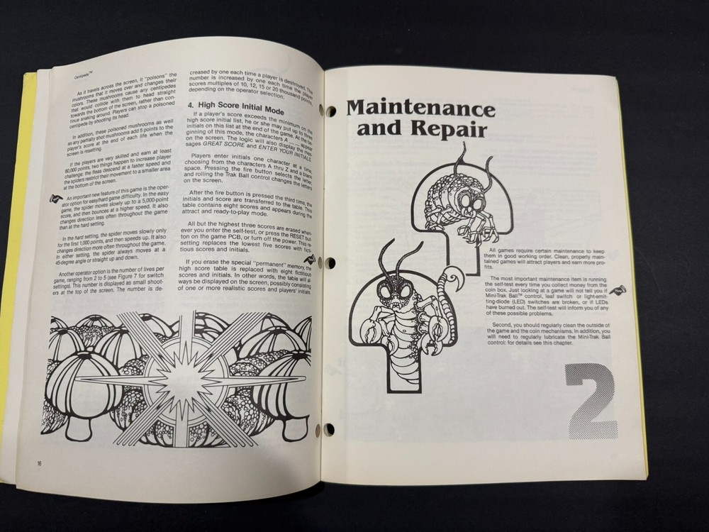 Atari Centipede Arcade Operation, Maintenance and Service Manual
