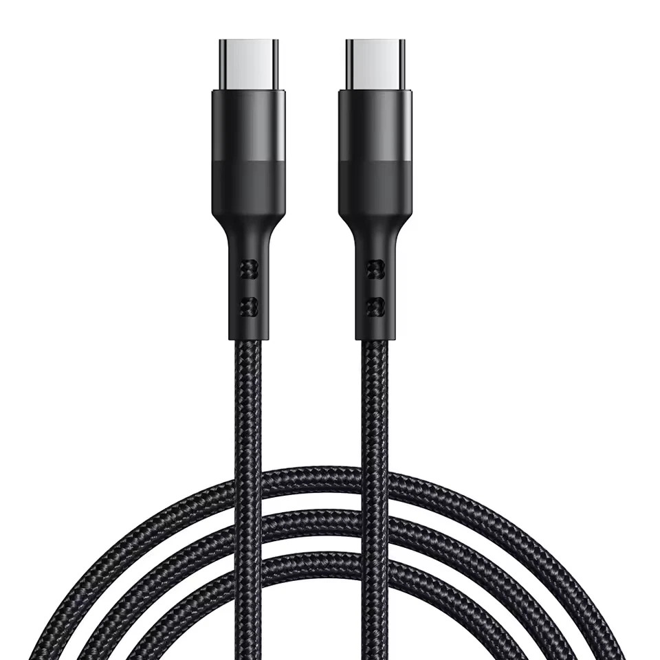 USB C To USB C Fast Charger PD 100W Dual Type C Charging Data Sync USB Cable ~