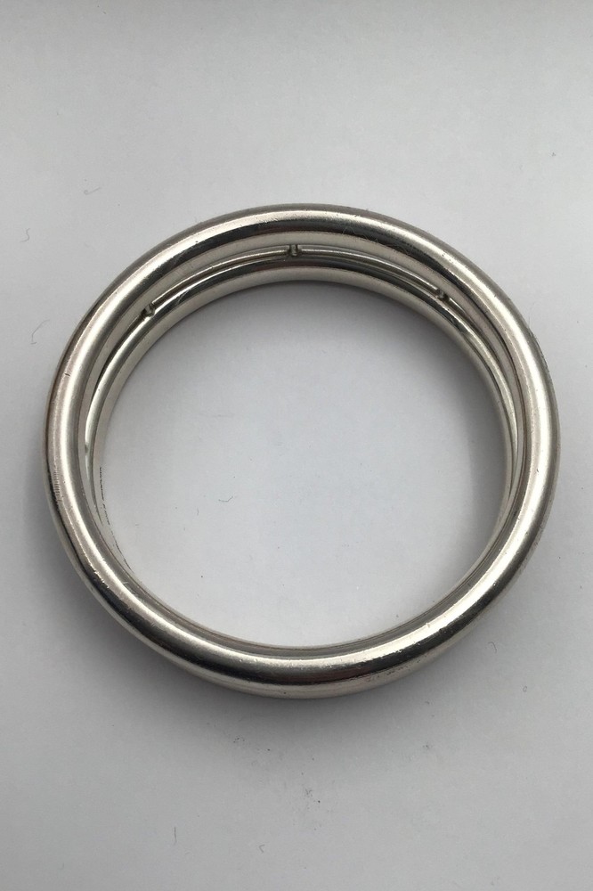 Hans Hansen Sterling Silver Modern Double Bangle