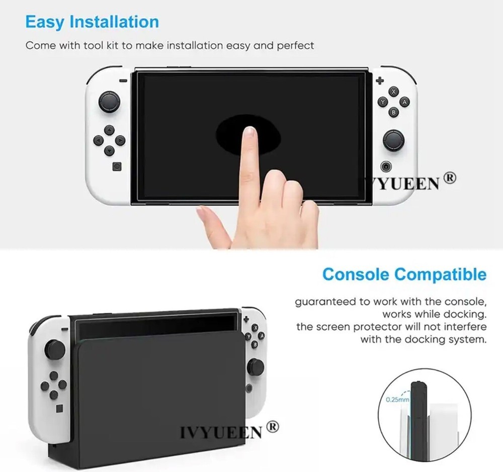 (3pack) Nintendo Switch OLED OneTouch Glass Screen Protector (2021)