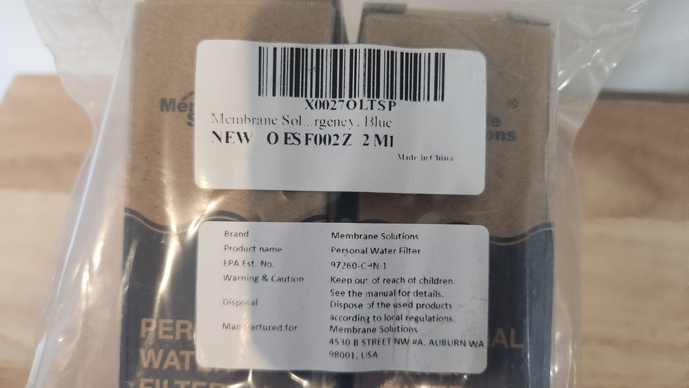 Personal Water Filter Membrane Solutions 2 PACK NEW