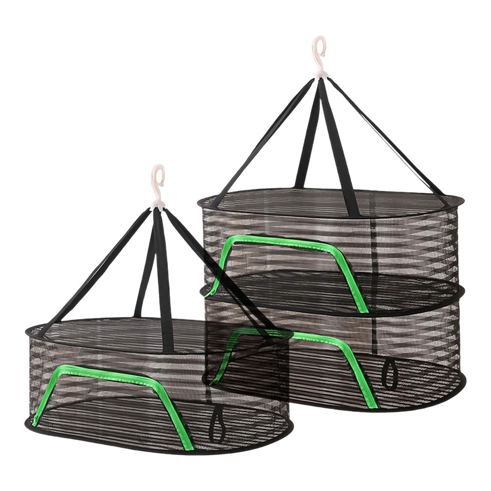 Mesh Drying Rack Folding Drying Fish Mesh Hangable Drying Net Drying