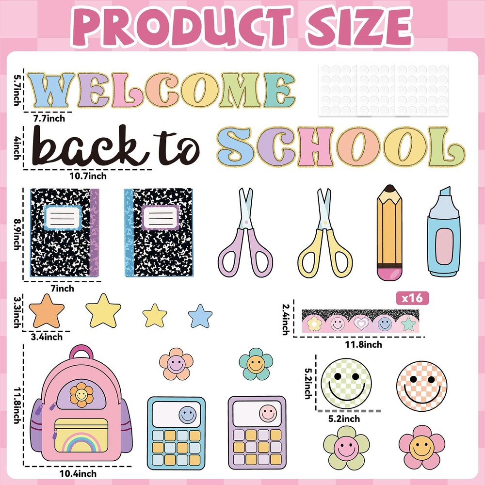 Composition Notebook Classroom Decor Welcome Back to School Bulletin Board Se...