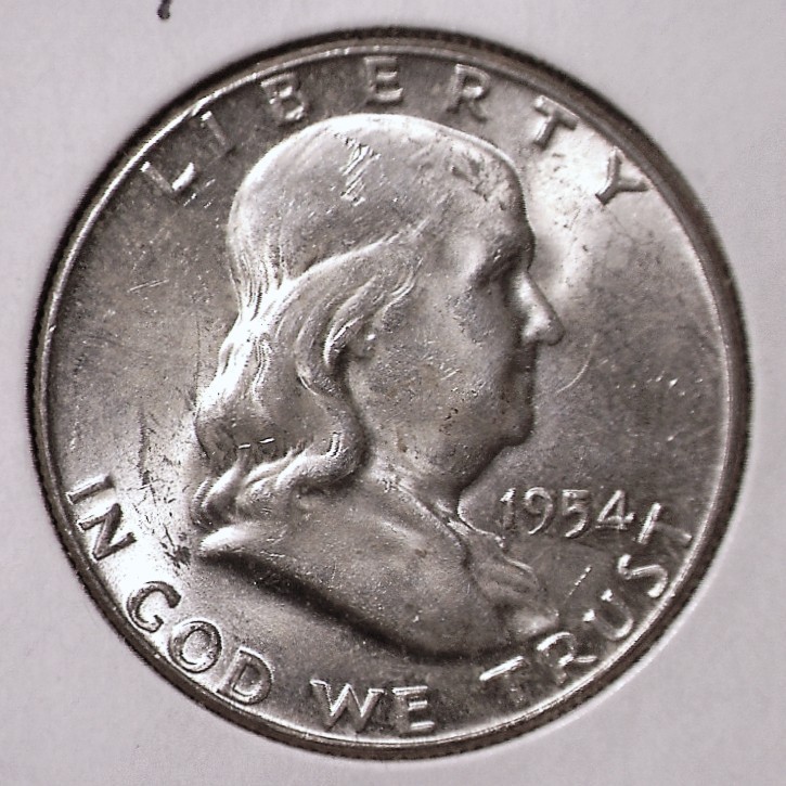 1954 Franklin Half Dollar, BU  #3155