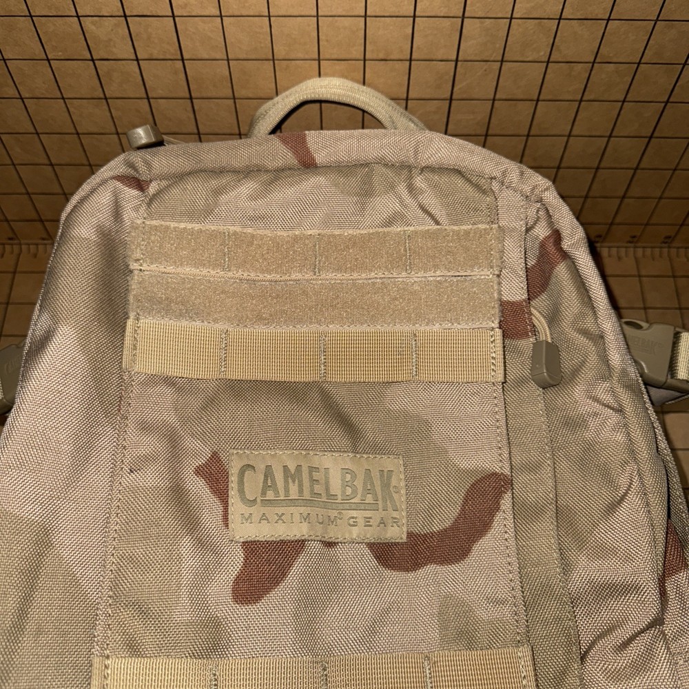 CAMELBAK Old School Backpac Army Hydration Pack With Bladder Camo SEE PHOTOS