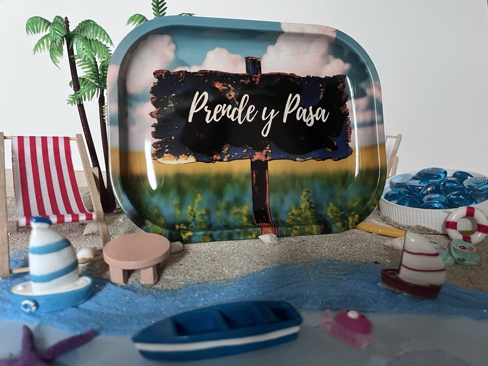 Puerto Rico Inspired Rolling Tray