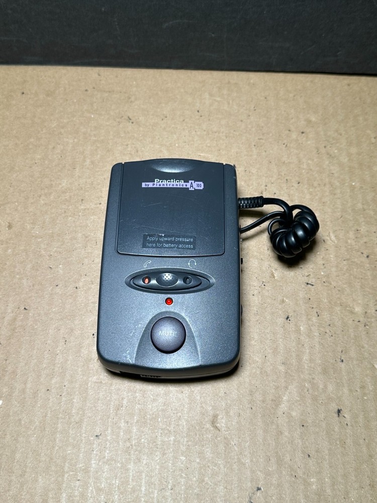 Plantronics Practica A100-2 Headset with Amplifier Preowned Ships Fast!!!