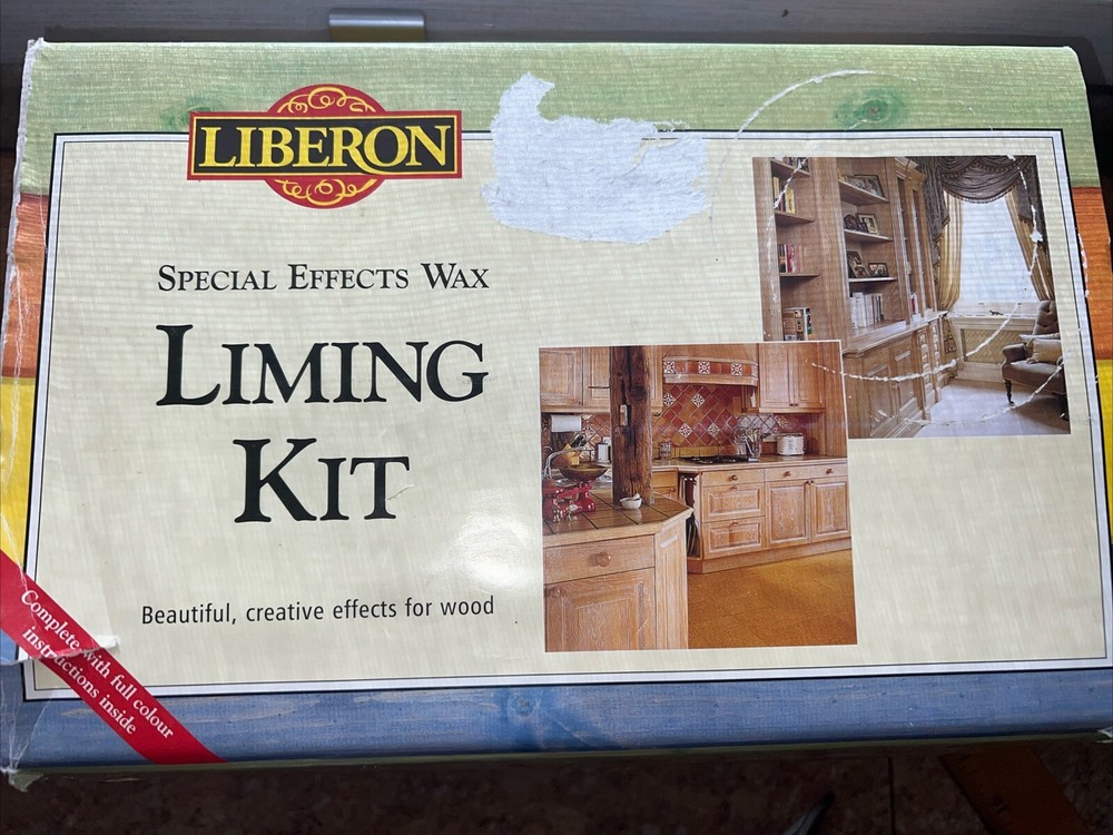 Liberon Liming Kit Special Effects Wax Black Bison Paste Wax Full Kit NEW