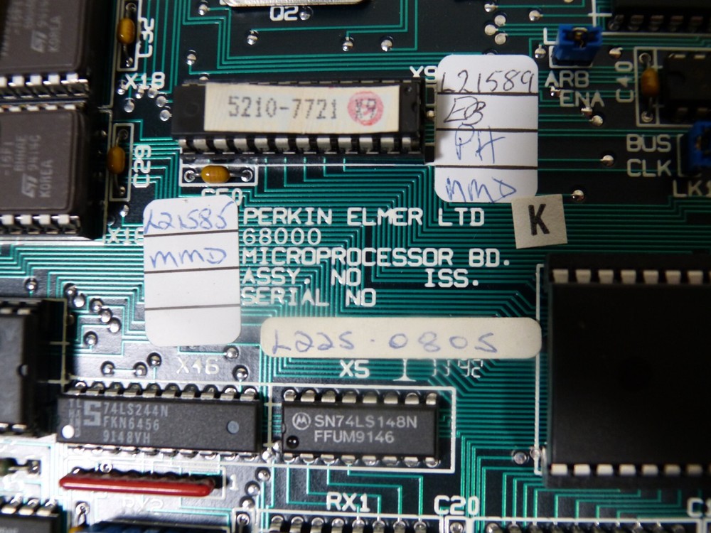 PERKIN ELMER MICROPROCESSOR Board BD L6800 Luminescence Spectrometer