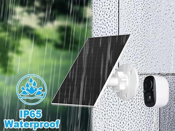 Solar Panel for Security Camera Solar Charger Waterproof C Solar Panel 2W 2 Pack