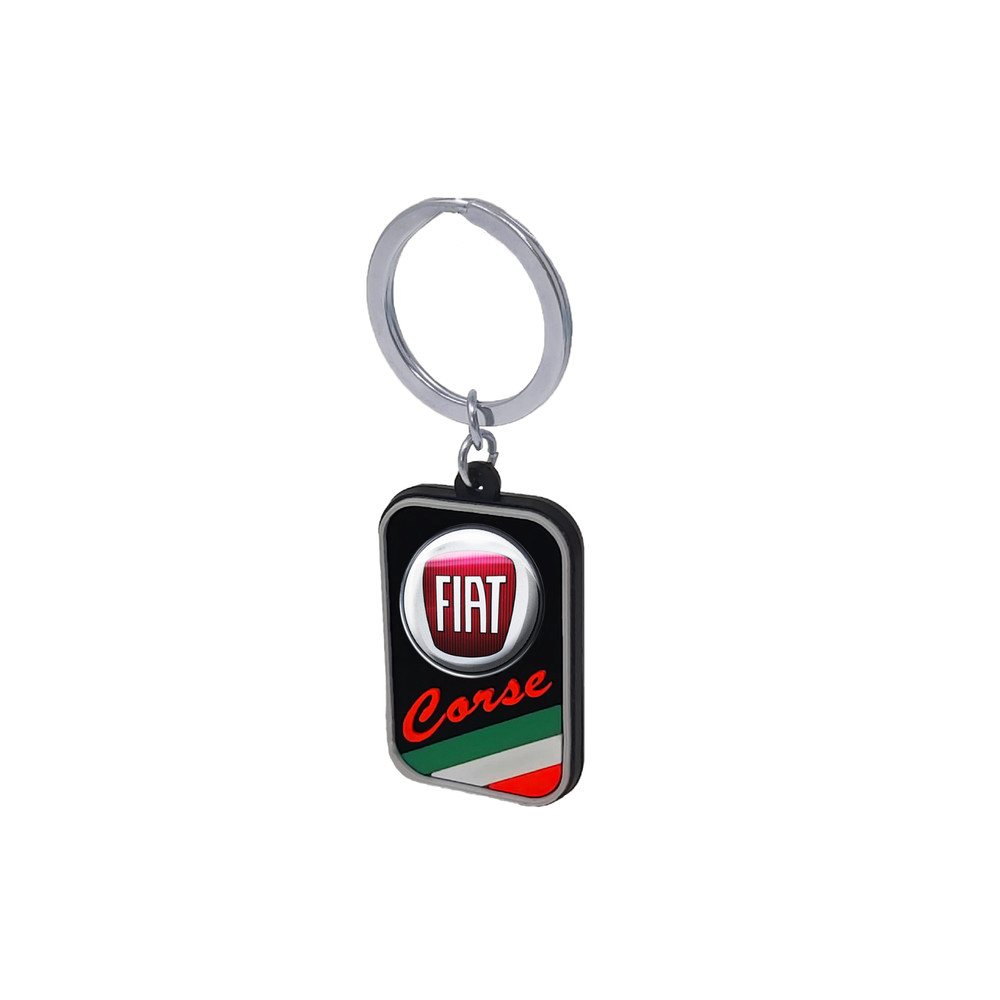 Fiat Red Key Ring, 4.2 X 2.6 Cm