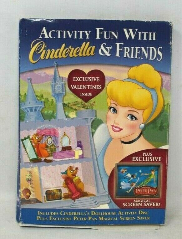 ACTIVITY FUN WITH CINDERELLA & FRIENDS - (PC CD-ROM) With Original Box